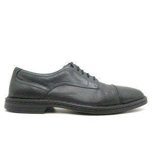 Rockport Walkability Black Leather Cap Toe Lace Up Oxfords Shoes Men's 12 M